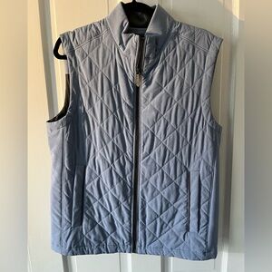 (Small) Quilted Vineyard Vines Primaloft Vest — light blue